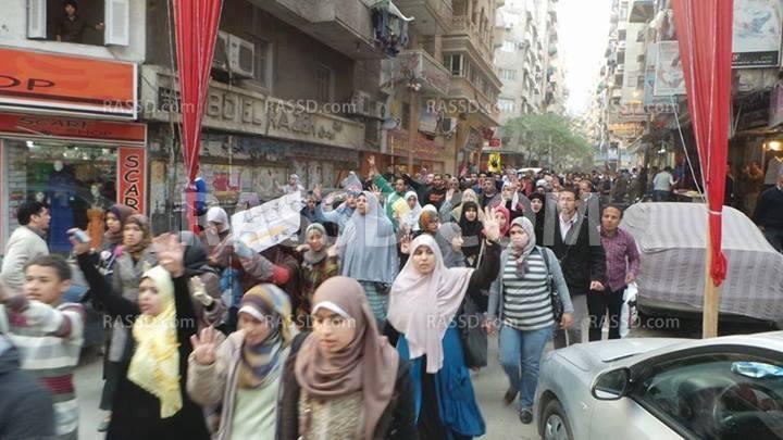 مسيرة ضد الإنقلاب العسكري في الإسكندرية