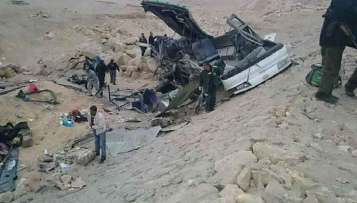 بالأسماء.. ارتفاع حصيلة قتلى انقلاب أتوبيس بني سويف إلى 6 أشخاص