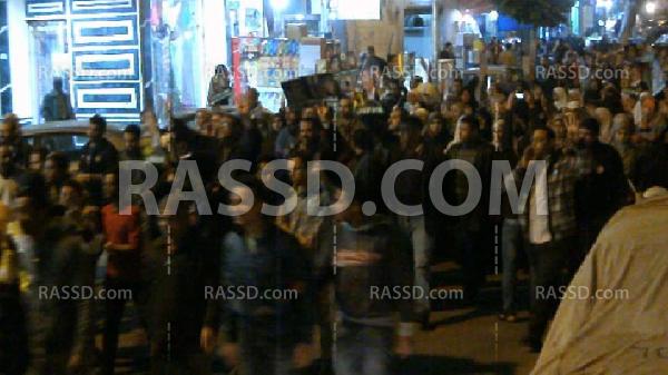 عزبة سعد بالإسكندريه تنتفض ليلا بمسيره ضد حكم العسكر