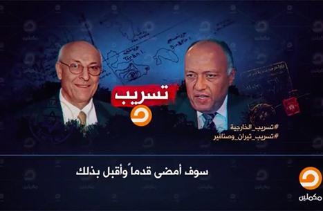 تسريب “مكملين” يكشف تخابر “شكري” مع مسؤول إسرائيلي بشأن تيران وصنافير