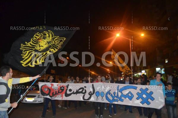 أولتراس ربعاوي بورسعيد يتحدى قوات أمن الانقلاب