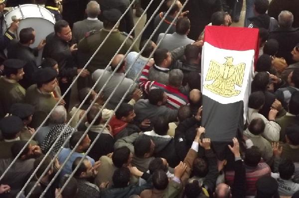 بالصور .. تشييع جثمان شهيد الشرطة بالمنوفية