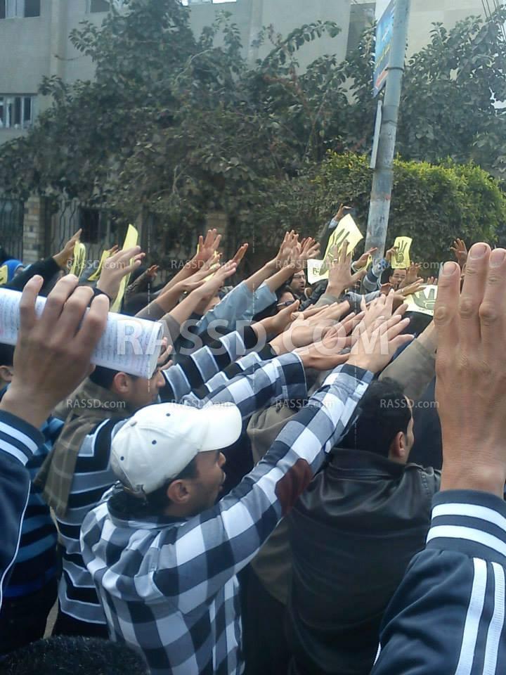 مسيرة لتحالف دعم الشرعية بـ”الجمالية” فى الدقهلية