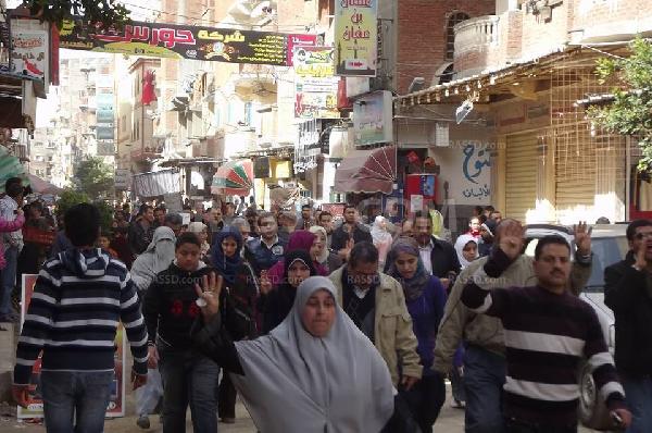تظاهرات حاشدة بـ”الفلكي” رفضا للانقلاب العسكري فى الاسكندرية