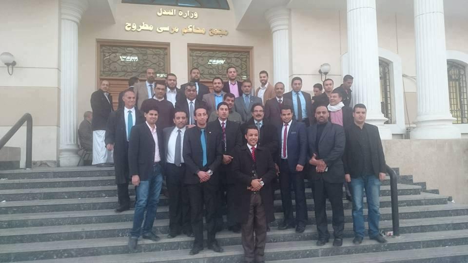 بالصور.. إضراب محامي مطروح اعتراضا على معاملة أمناء الشرطة لهم