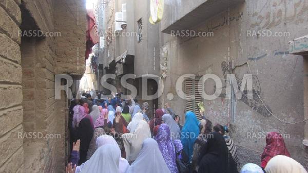 مسيرة لرفض الانقلاب العسكري بمنطقة الوليدية بأسيوط