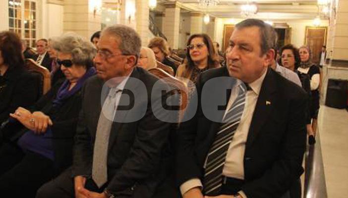 بالصور.. حسب الله الكفراوي وعمرو موسى والجمل في تأبين إبراهيم بدران