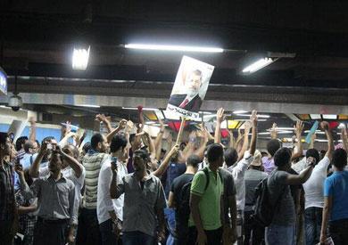 وقفة مناهضة للانقلاب العسكري بمحطة أم المصريين