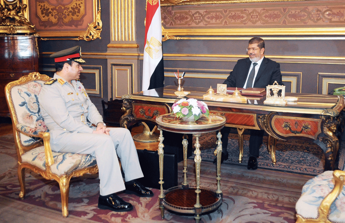 الجيش ينشر رسالة من مرسي للسيسي