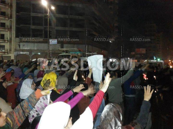 مسيرة ليلية حاشدة في طنطا رغم التضييق الأمني.