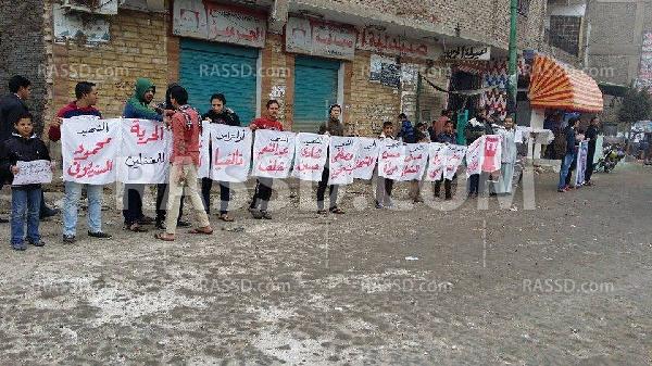 سلسلة بشرية ل”تحالف الشرعية” بناهيا تنديدا بالانقلاب الدموى