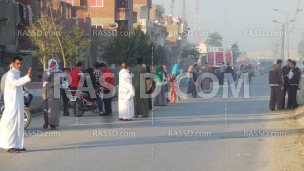 “الميمون” ببنى سويف تنظم سلسلة بشرية ضد الانقلاب