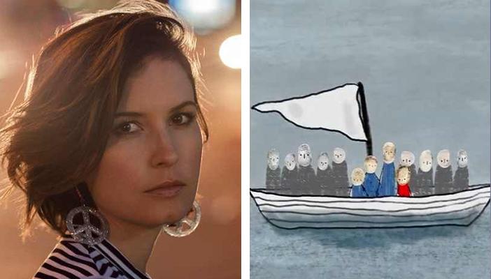 بالفيديو.. مغنية أسترالية تشدو بأغنية تجسد قصة الطفل السوري إيلان