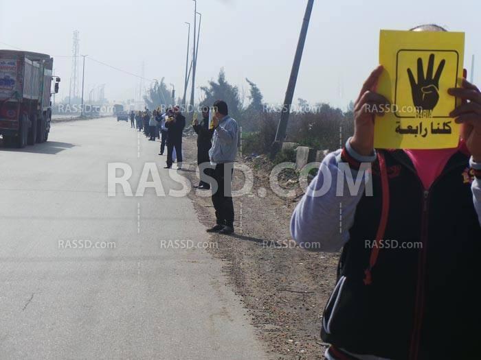“كلنـا رابعة”.. رسالة أهالي كفر الدوار فى وجه الإنقلاب