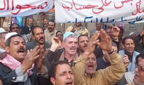 وقفة احتجاجية لعمال “طنطا للكتان” بجاردن سيتي