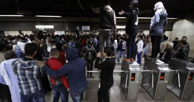 مجهولون يمنعون ركاب مترو السادات من شراء التذاكر