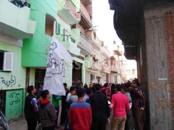 وقفة لشباب ضد الانقلاب بالإبراهيمية رفضا للانقلاب الدموي