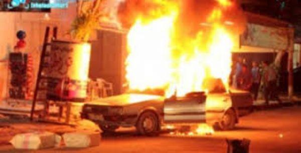 مجهولون يضرمون النار في سيارة مدير النجدة بالإسماعيلية