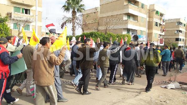 مسيرة بـ”برج العرب” رفضا للانقلاب العسكري