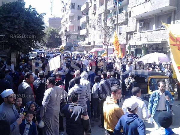 مسيرة في حدائق حلوان رفضا لحكم العسكر