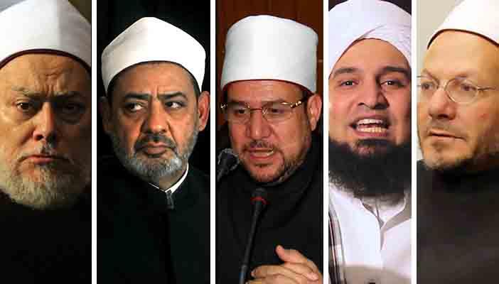 بالفيديو.. أبرزهم الطيب وعلي جمعة.. 10 شيوخ ودعاة أيدوا السيسي