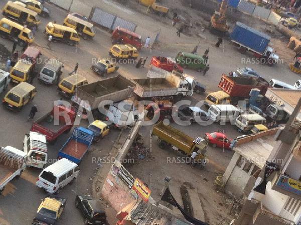 أزمة الوقود تغلق طرقا بمدينة المحلة الكبرى