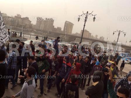 “طلاب ضد الانقلاب” فى مسيرة حاشدة بـ”دمياط”