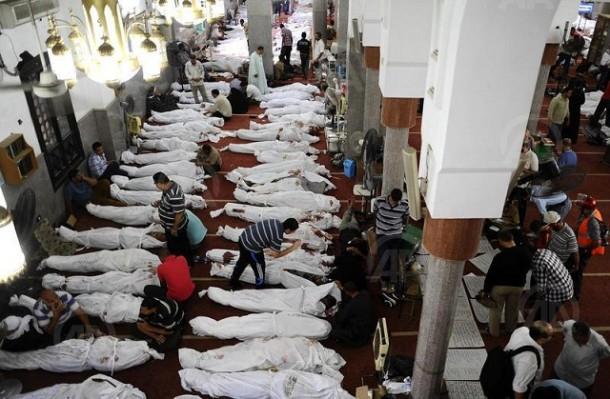 حقوق الانسان: المعتصمون هم سبب مجزرة رابعة وليس الأمن