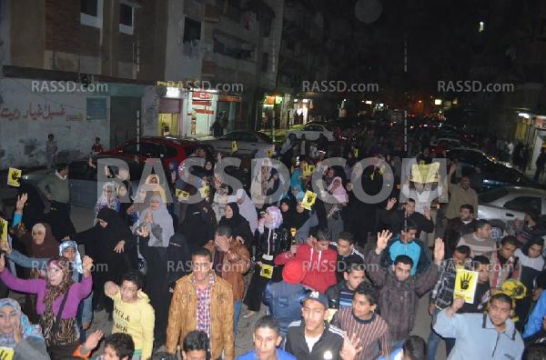 مسيرة حاشدة بـ”بورسعيد” منددة بالانقلاب