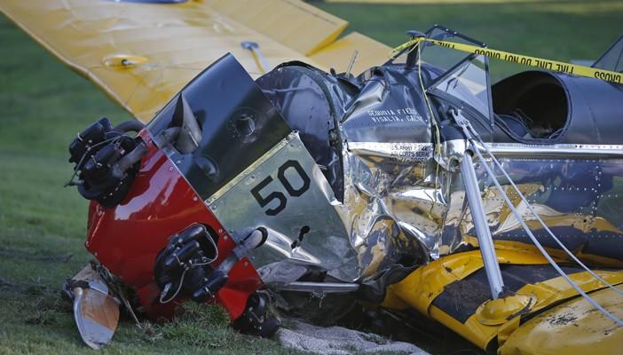 بالفيديو.. إصابة الممثل هاريسون فورد إثر تحطم طائرته