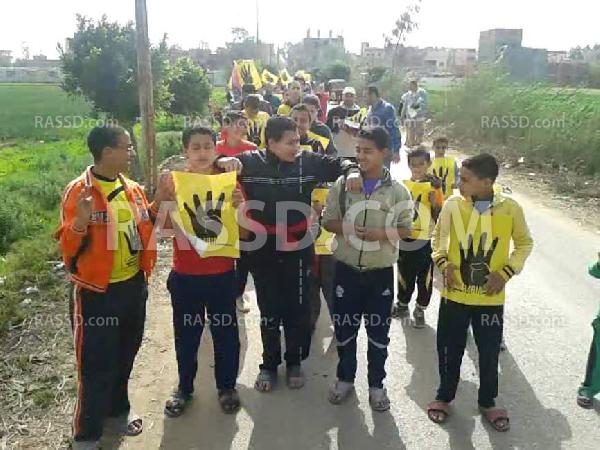 ماراثون رياضي وسلسلة بشرية في سمنود رفضا لحكم العسكر