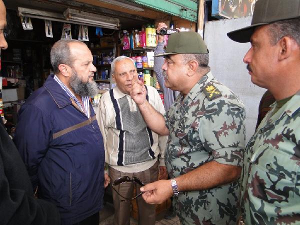 بالصور..قائد الجيش الثاني يتفقد الامن ببورسعيد