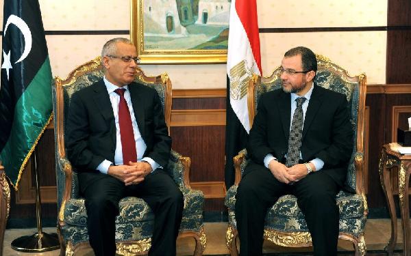 بالصور..هشام قنديل يستقبل رئيس الوزراء الليبي