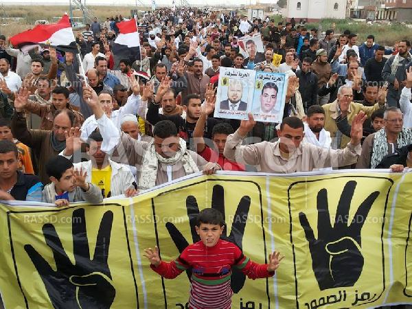 حشود ببلطيم لرفض الانقلاب بجمعة”لن يحكمنا الصهاينة”