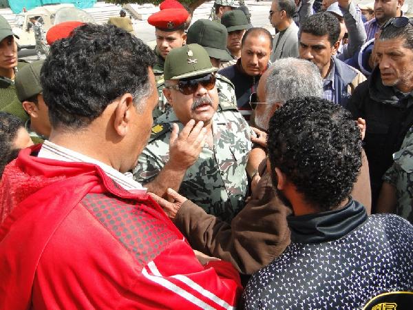 بورسعيد : الجيش ينجح في فتح طريق شرق التفريعة