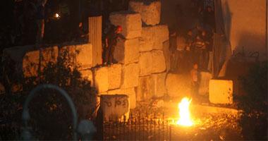 مناوشات بين بلاك بلوك والشرطة فى الشيخ ريحان