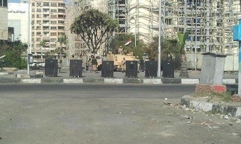 انتشار الجيش ببورسعيد قبل النطق بالحكم