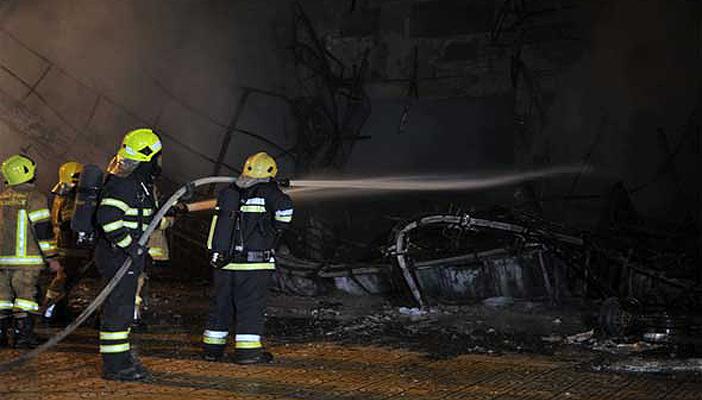 السيطرة على حريق هائل بمصنع أقطان في إحدى قرى المحلة