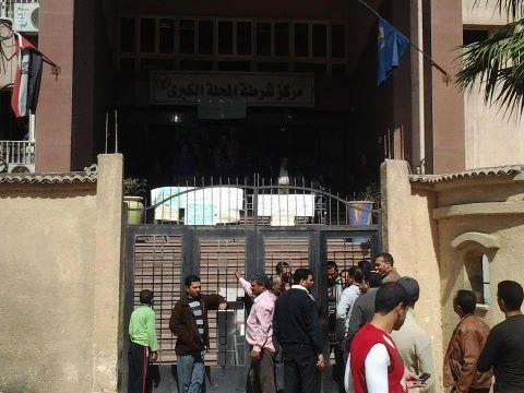 اعتصام ضباط وأفراد شرطة المحلة الكبرى