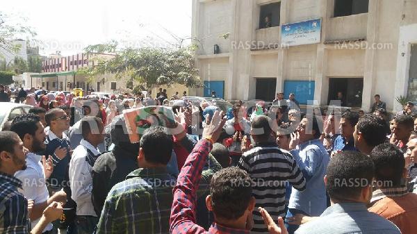 مسيرة لطلاب ضد الانقلاب في جامعة بني سويف رفضا لحكم العسكر