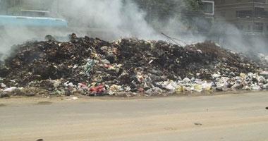 السحابة السوداء تغطي سماء الفيوم نتيجة حرق القمامة