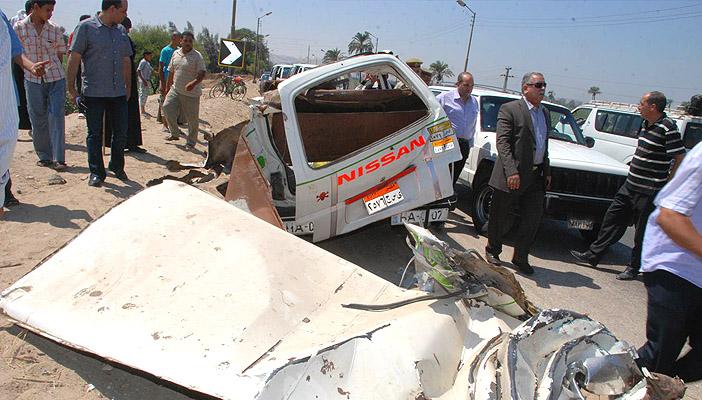 مصرع وإصابة 7 في تصادم سيارتين بسوهاج