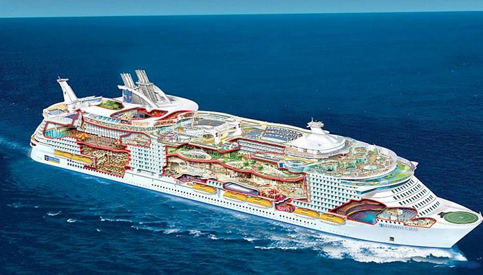 بالصور.. شاهد أكبر سفينة في العالم 18 طابقًا.. أطول من برج إيفل