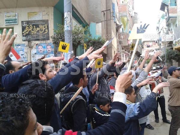 مسيرة منددة بالانقلاب بدمياط