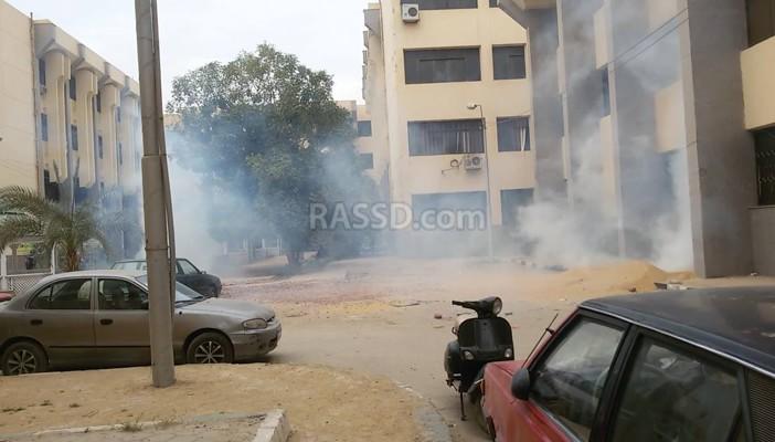 طلاب جامعة الفيوم يواصلون إضرابهم عن الدراسة