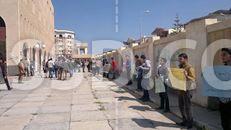 وقفة لطلاب “طب الأزهر” بدمياط رفضا للانقلاب