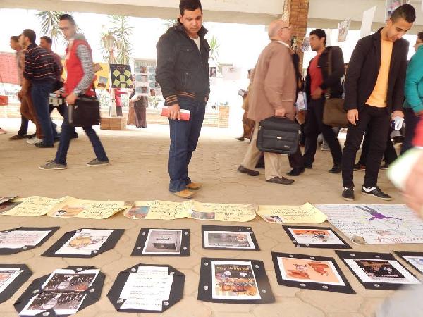 معرض “حكايةعسكر” برعاية طلاب ضد الانقلاب بطنطا