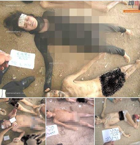 بالصور.. قتل واغتصاب لنساء وأطفال بسجون بشار