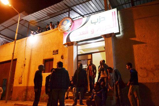 مراسل رصد بالسويس: مقر الحرية والعدالة لم يتعرض لاعتداء