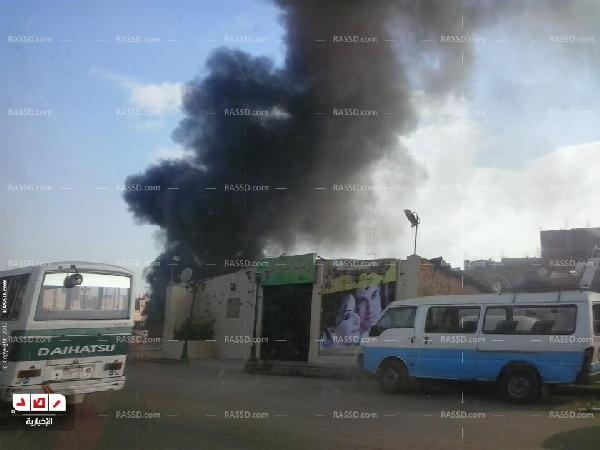 اندلاع حريق بالوراق